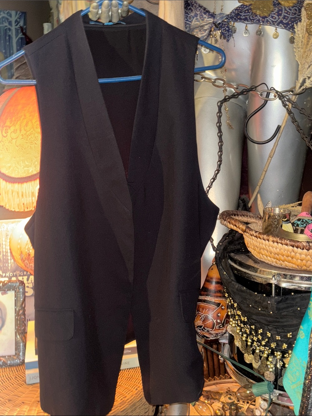 Derek Lam Black Sleeveless Long Vest